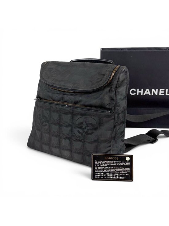 Chanel New Travel Line 2-Way Backpack Black main image 11